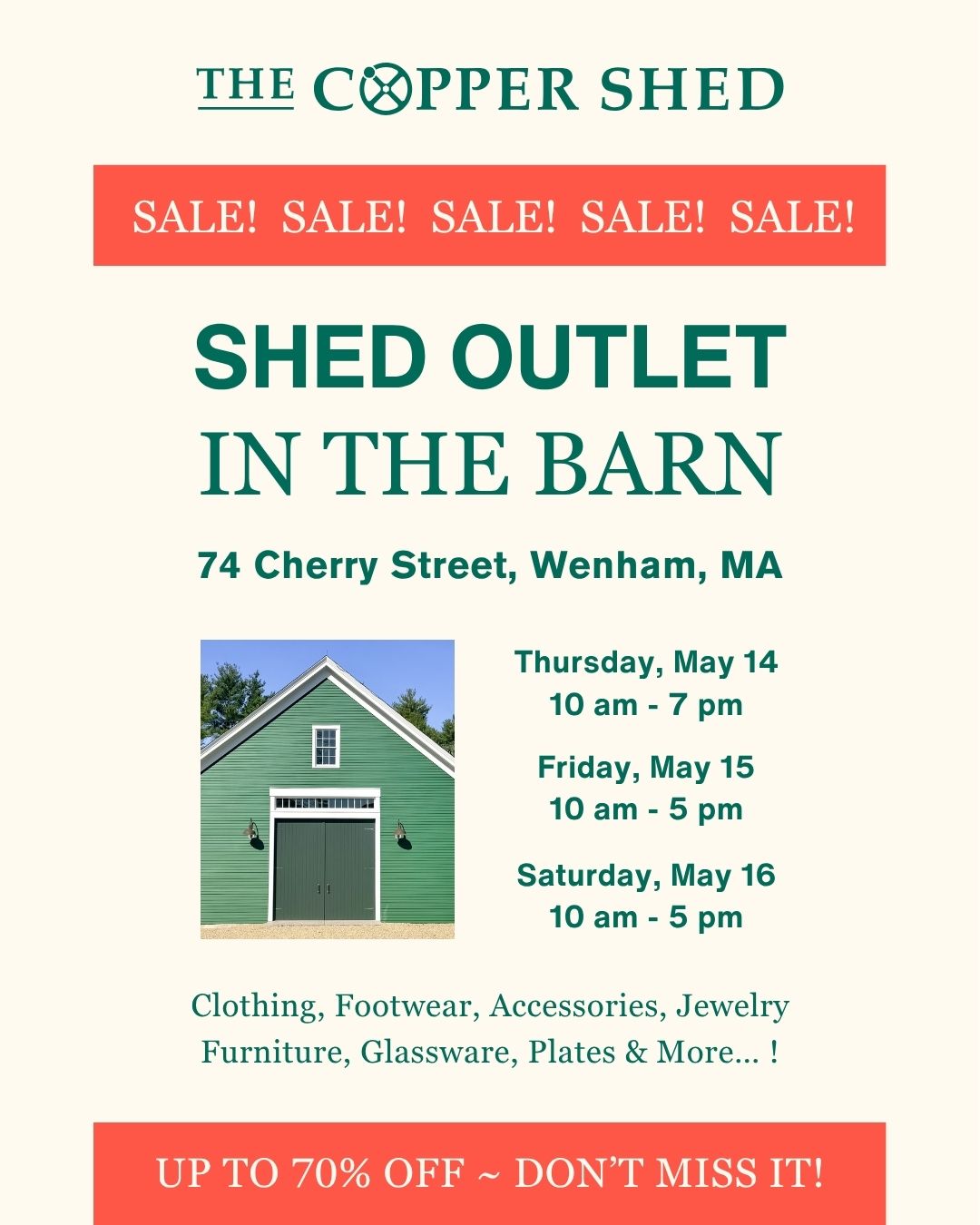Shed Outlet in the barn!