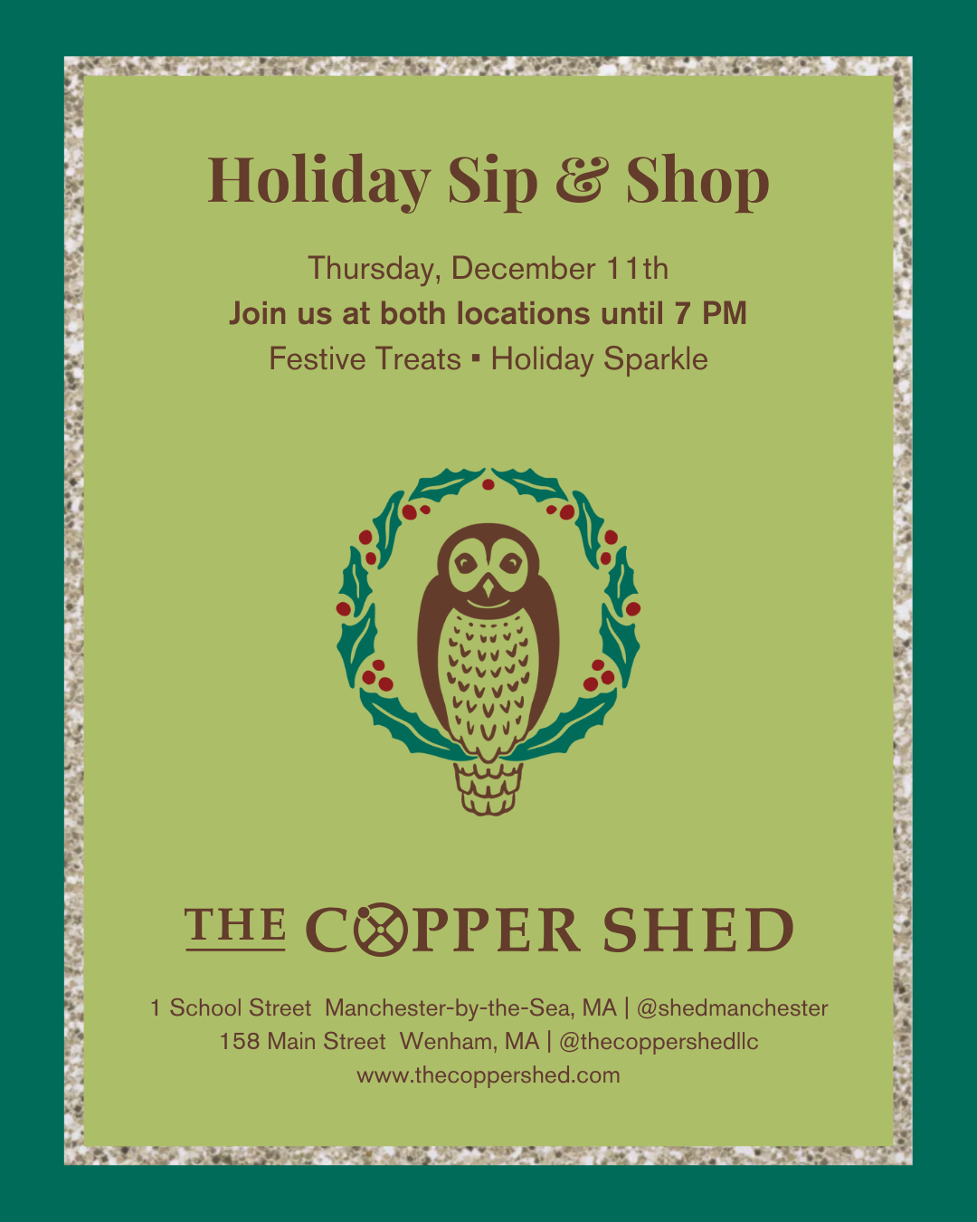 Holiday Sip & Shop 12.11