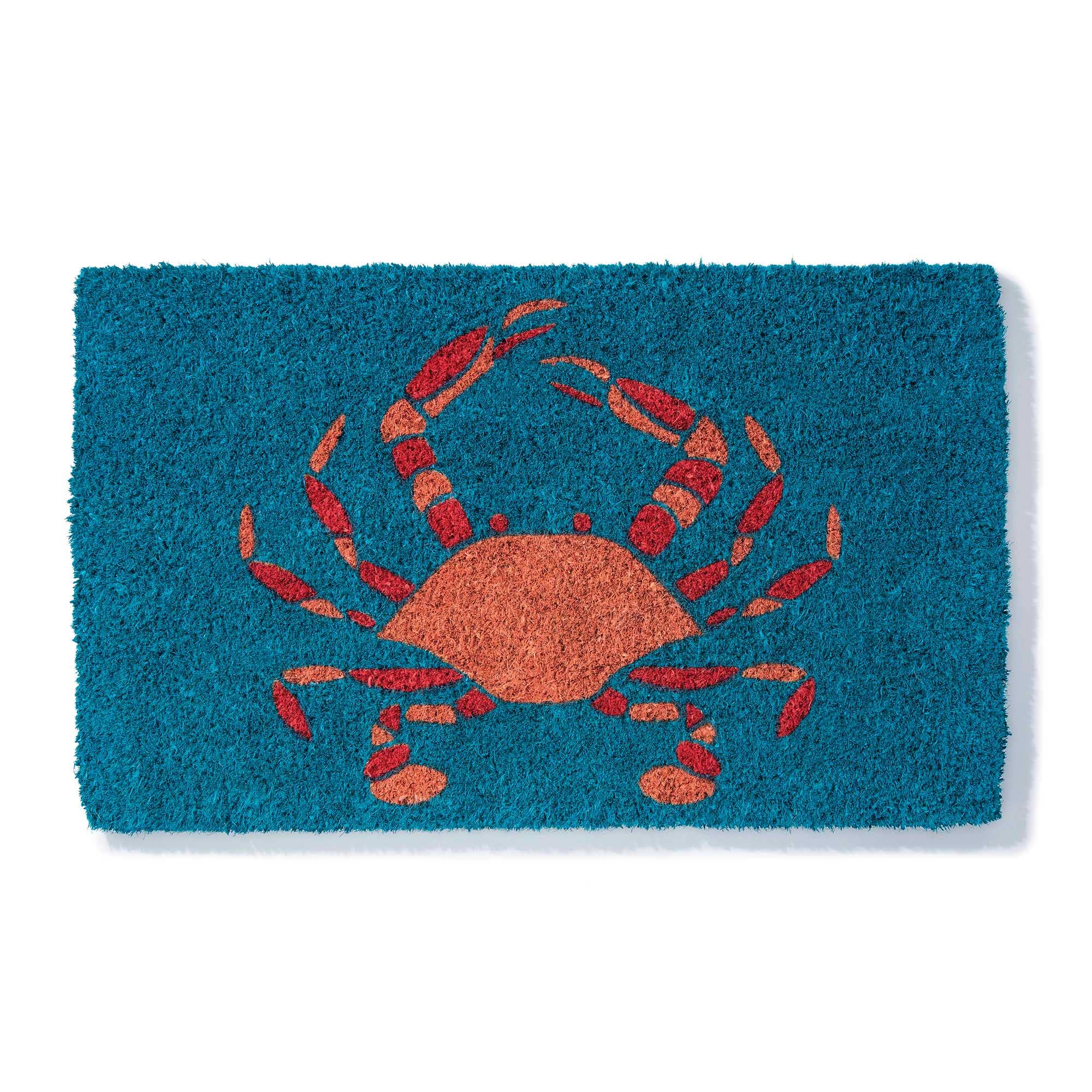 King Crab Handwoven Coconut Fiber Doormat
