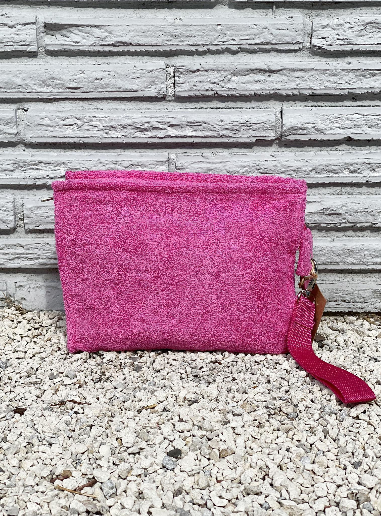 Small Terry Pouch Plastic Lined