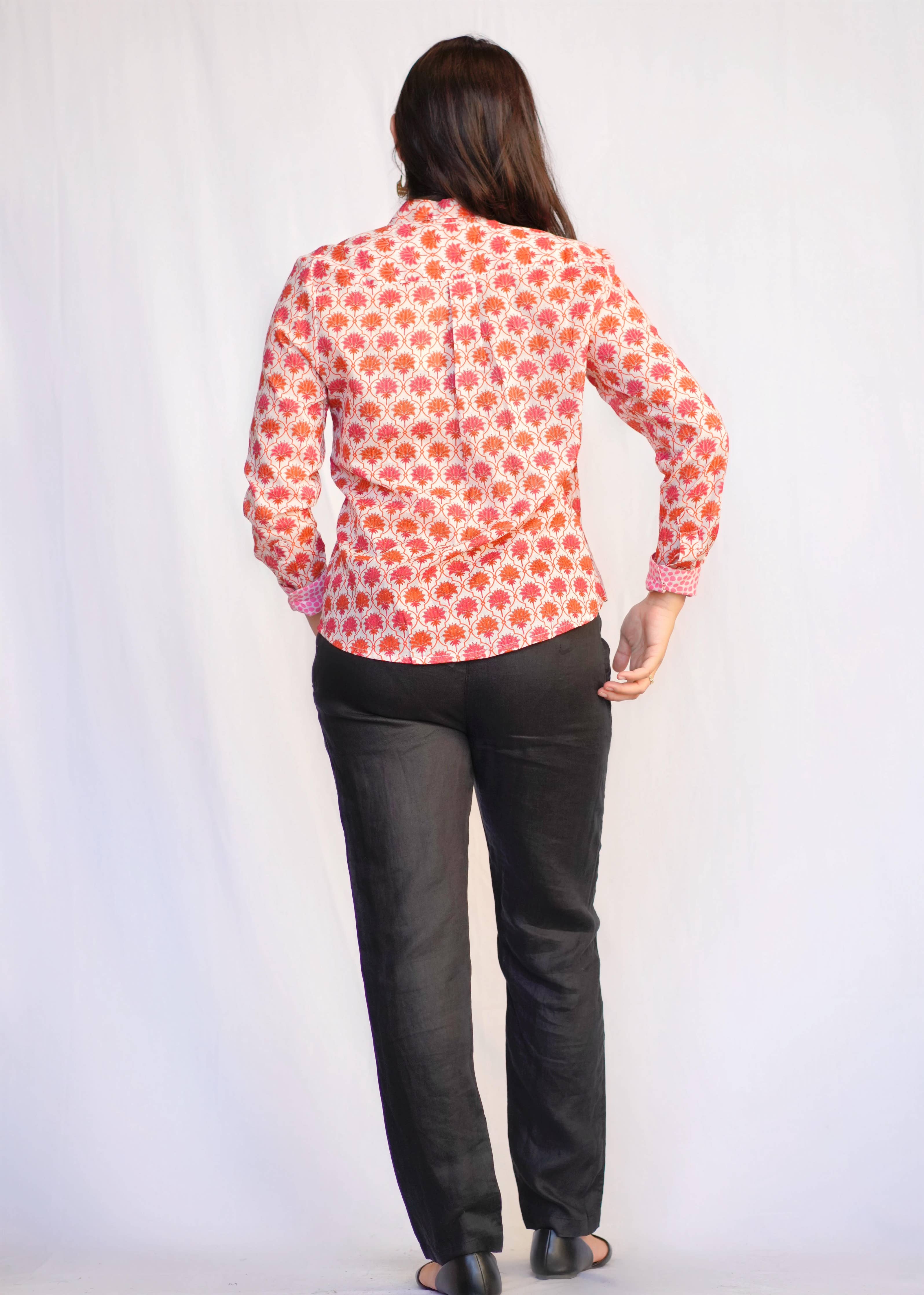 Frannie Shirt-Coral