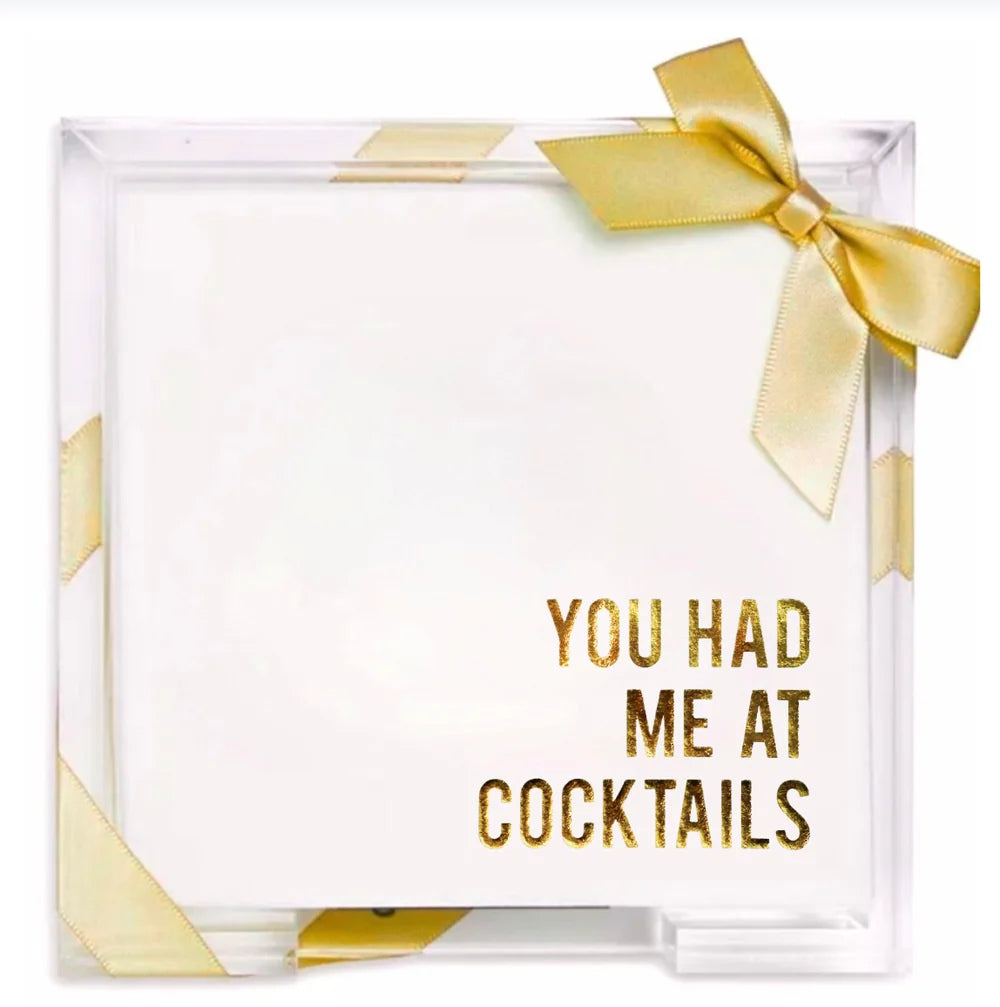 Lined Design Acrylic Hostess Set