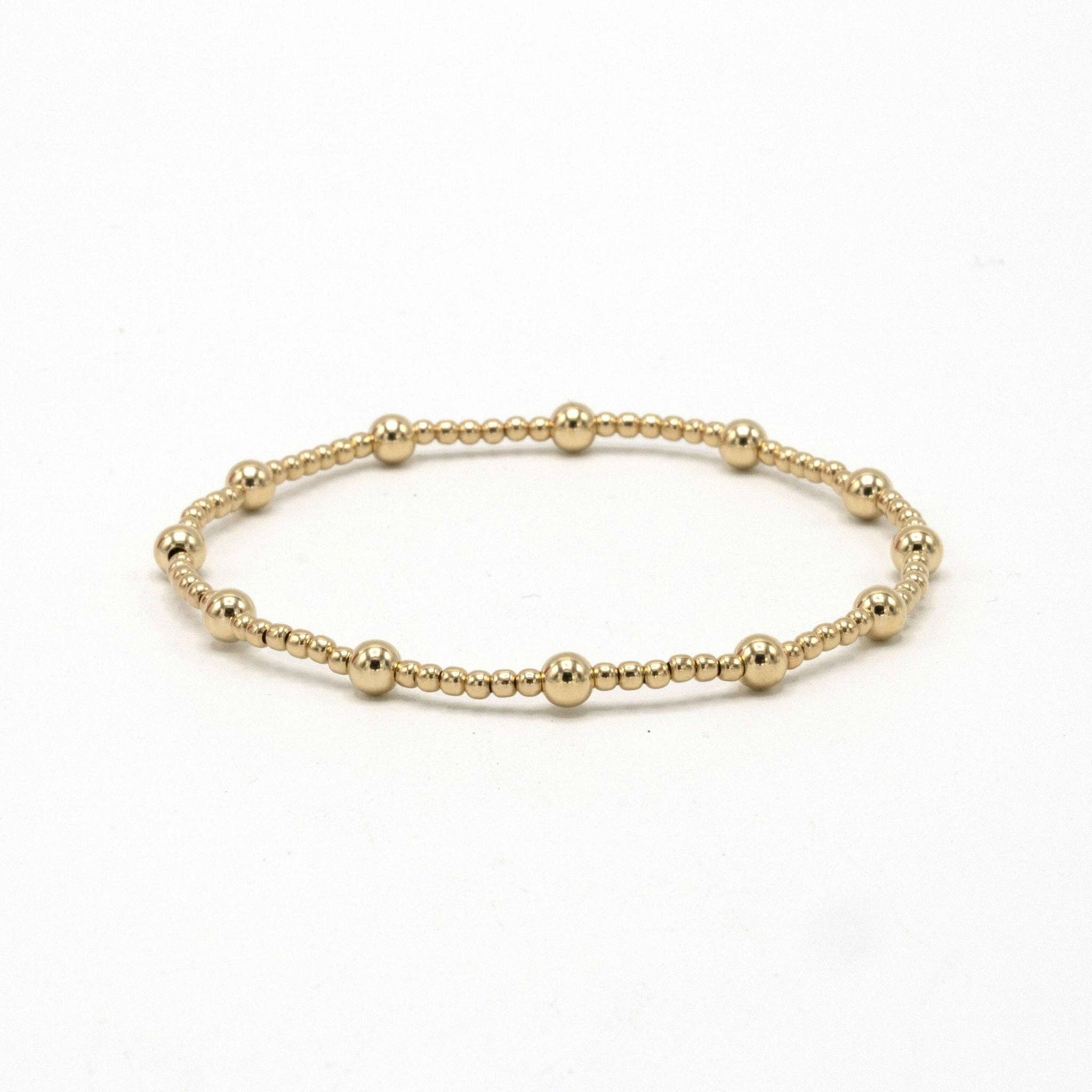 Malibu 2x4 14k Gold filled Beaded Bracelet