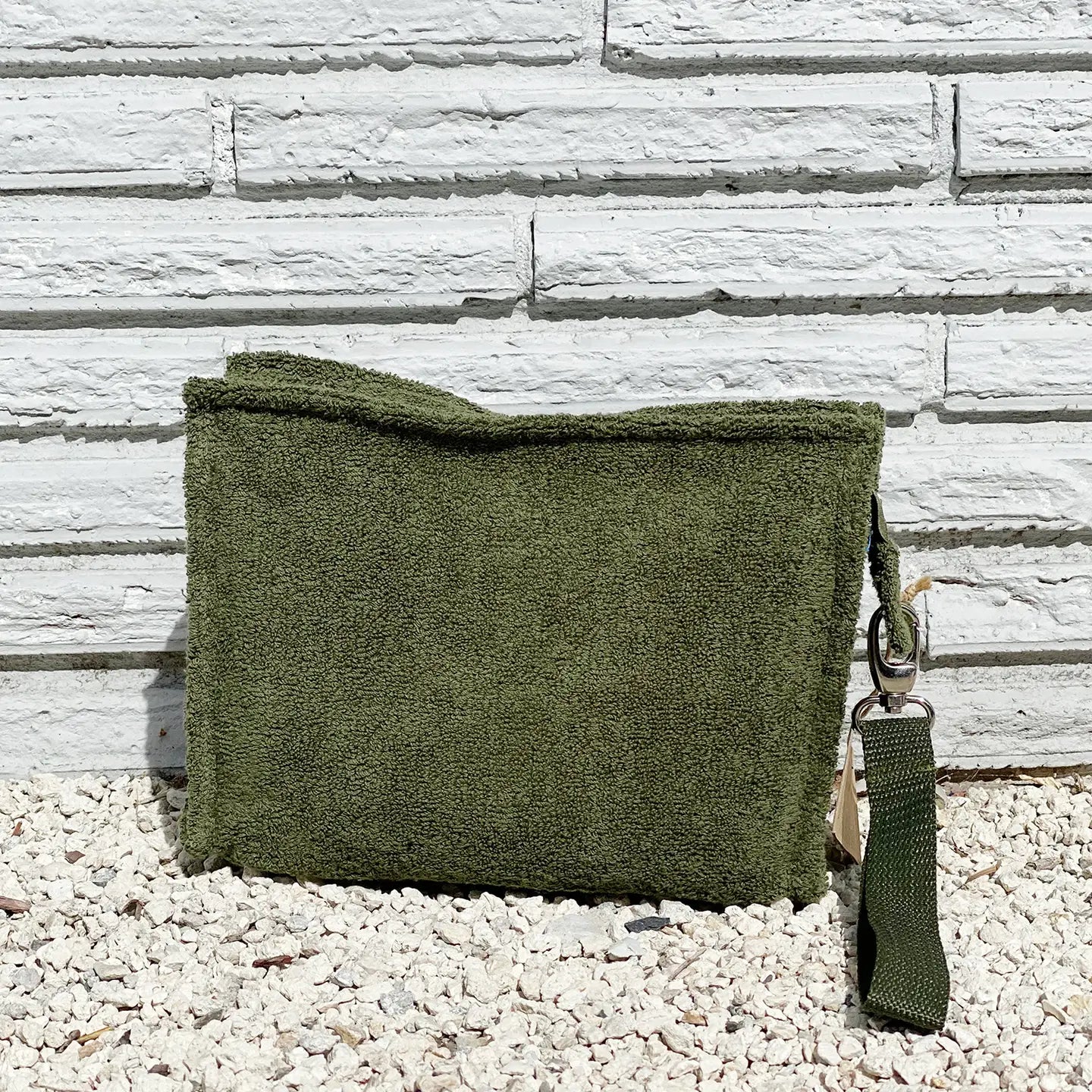 Small Terry Pouch Plastic Lined
