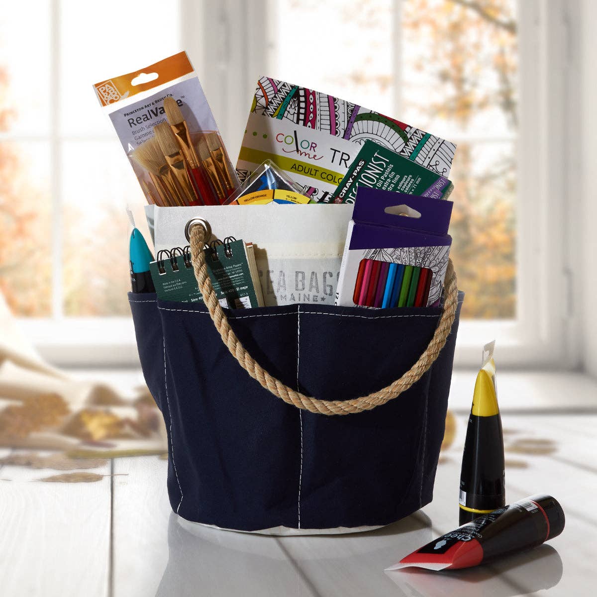 All Purpose Navy Tool Bucket Bag
