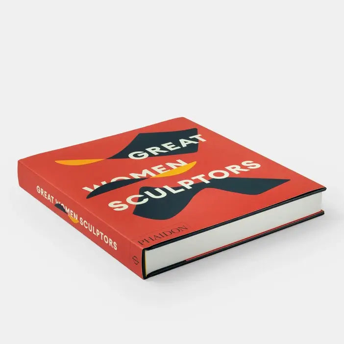 Book titled 'Great Women Sculptors' on a white background