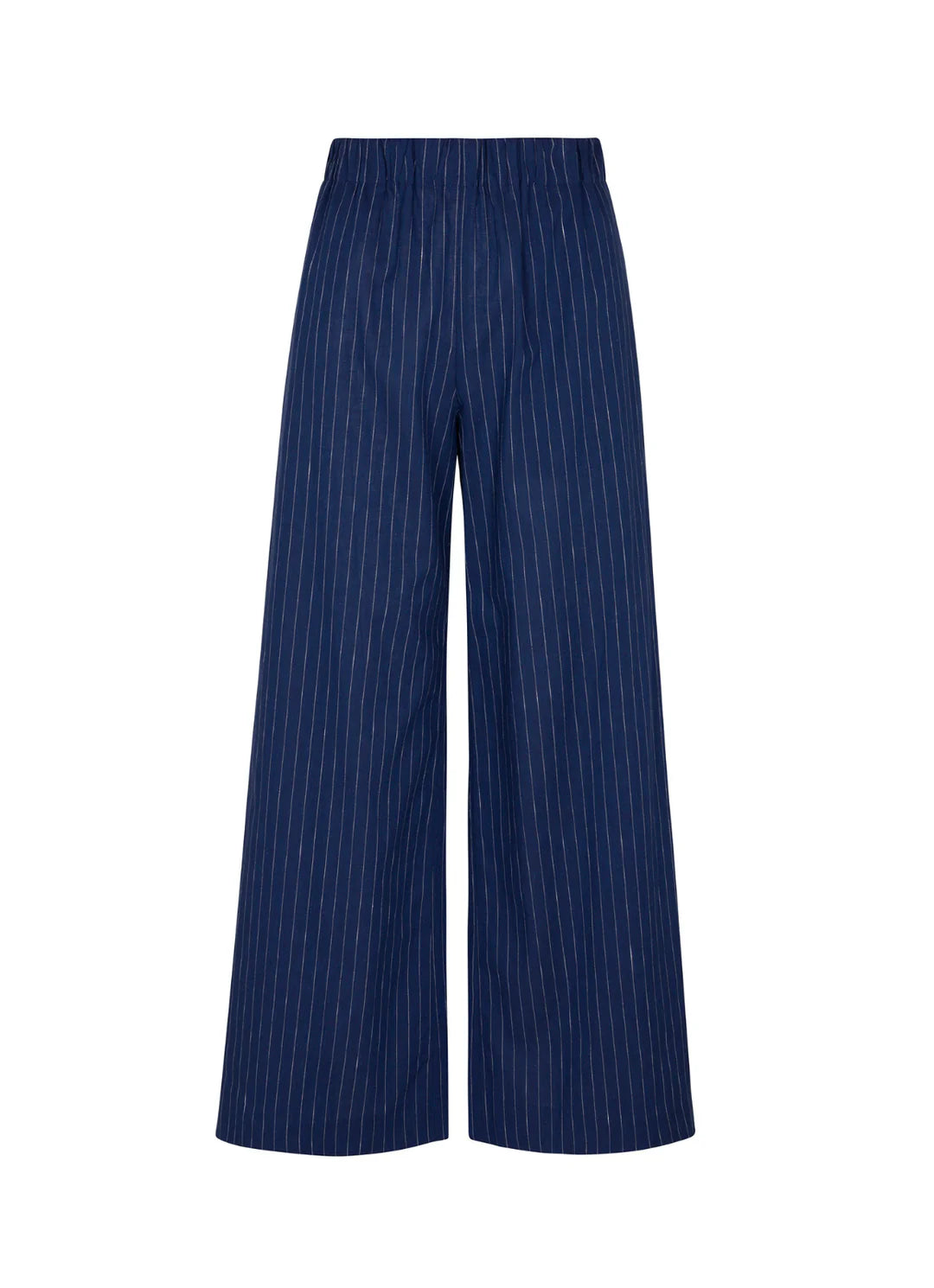 Abby Pant in Cotton Linen Stripe