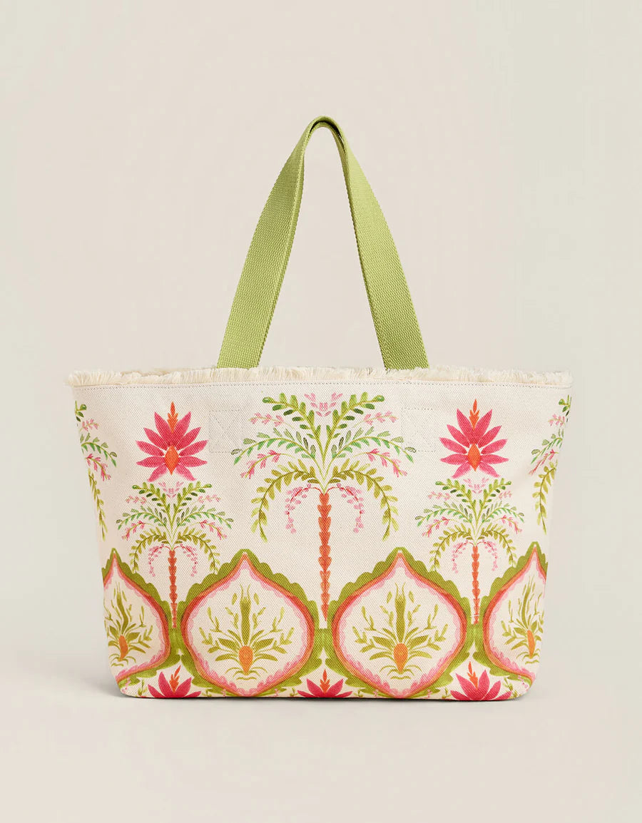 Beach Tote Castillo Floral Palms