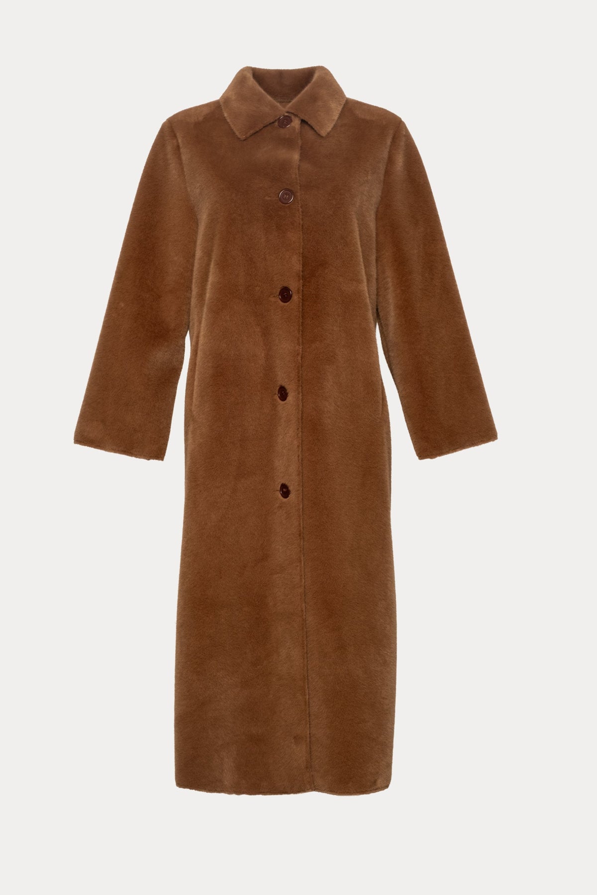 Paulette Coat Faux Fur Faux Fur Camel