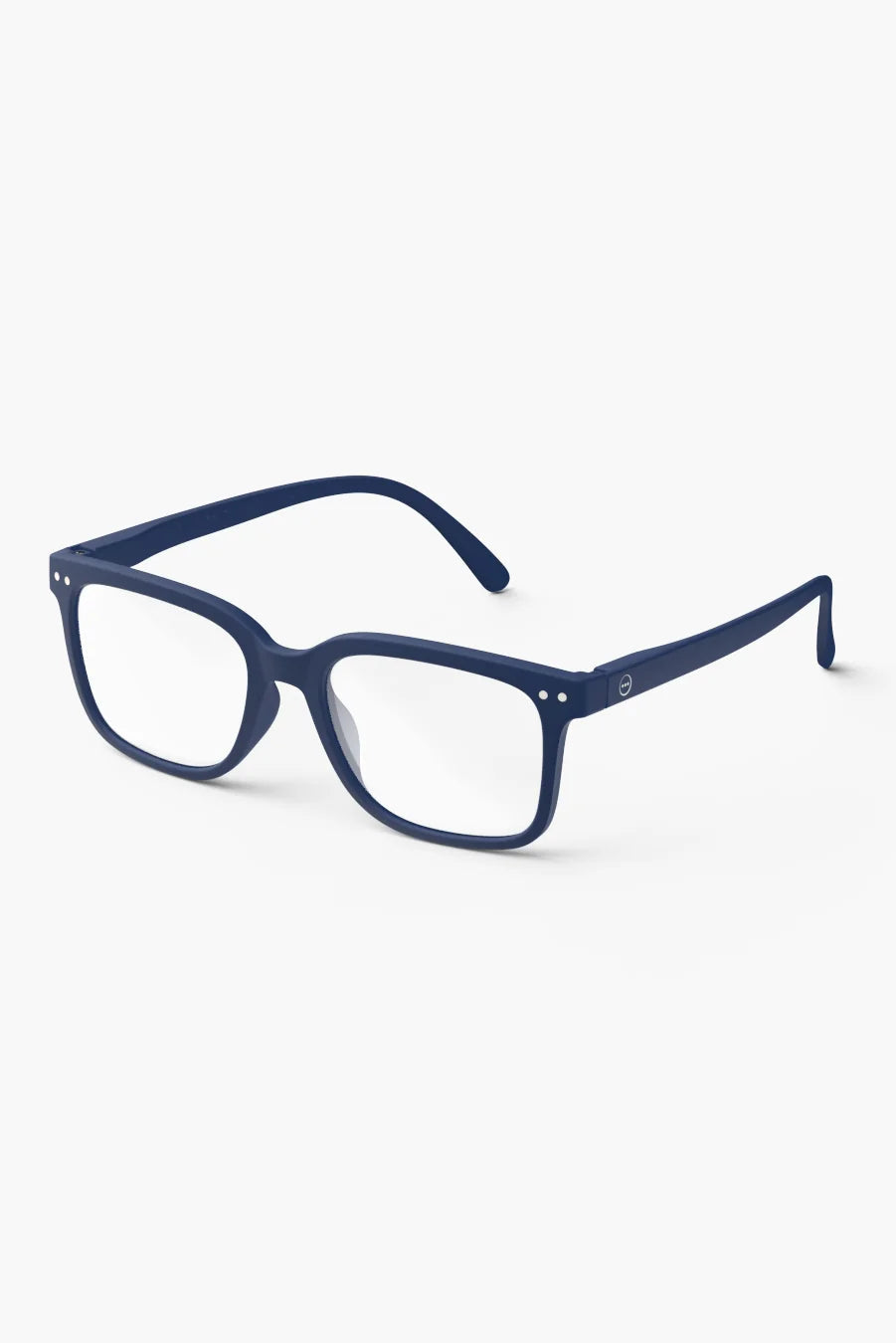 Black eyeglasses on a white background