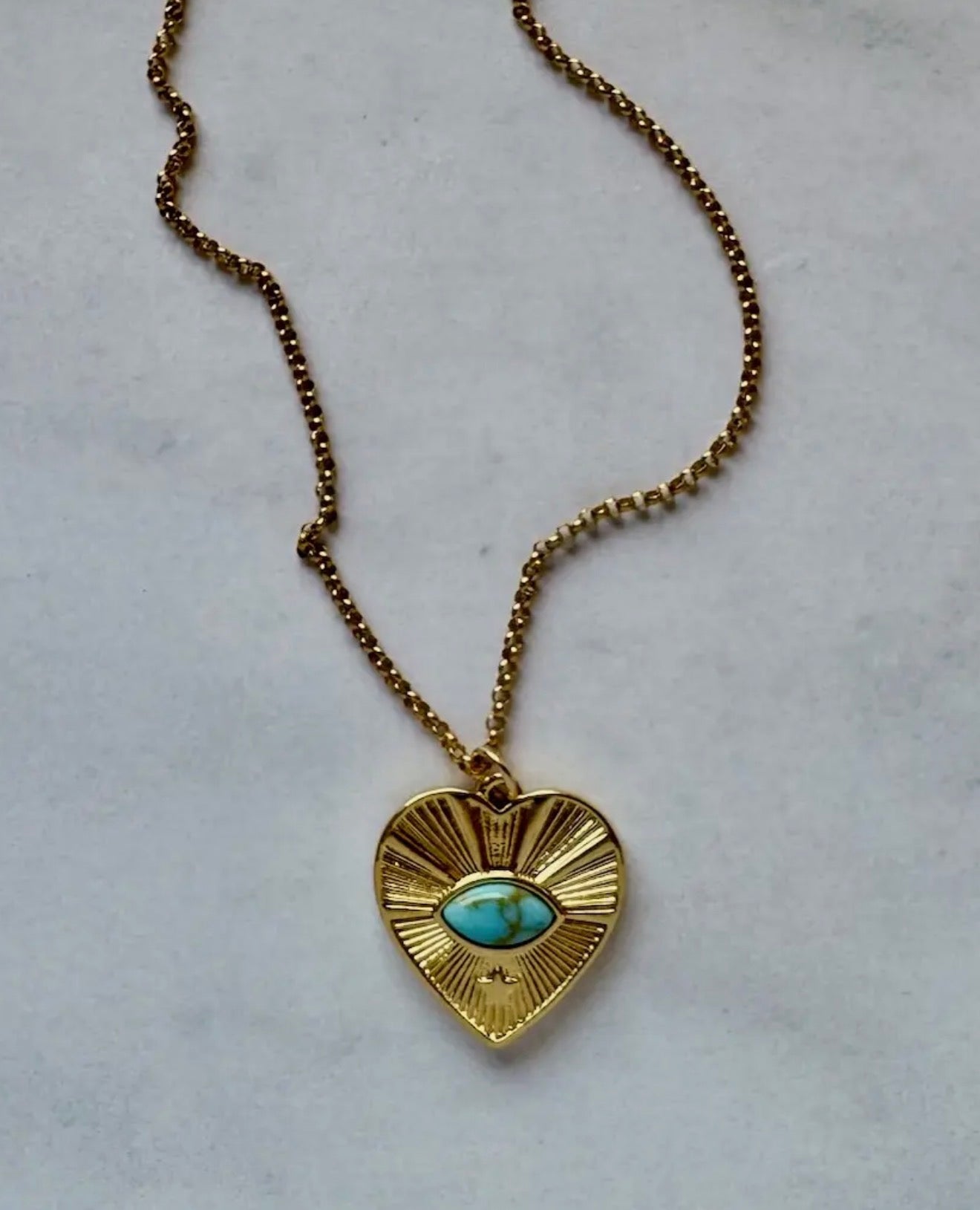 Juliet Heart and Gemstone Pendant