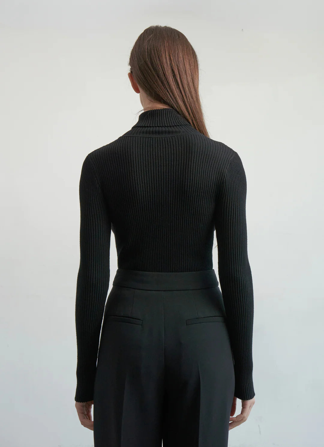Ivy Ribbed Turtleneck Sweater