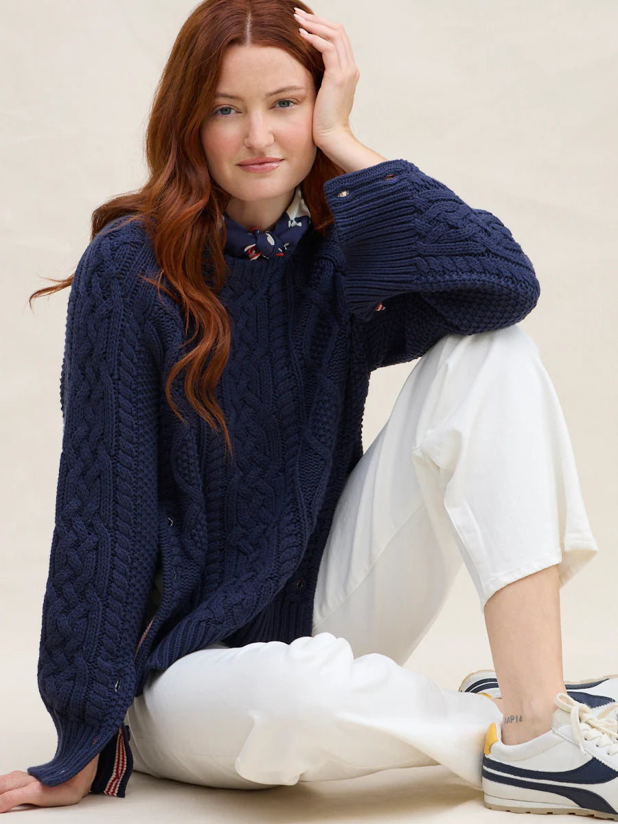 NAUTICAL CABLE PULLOVER