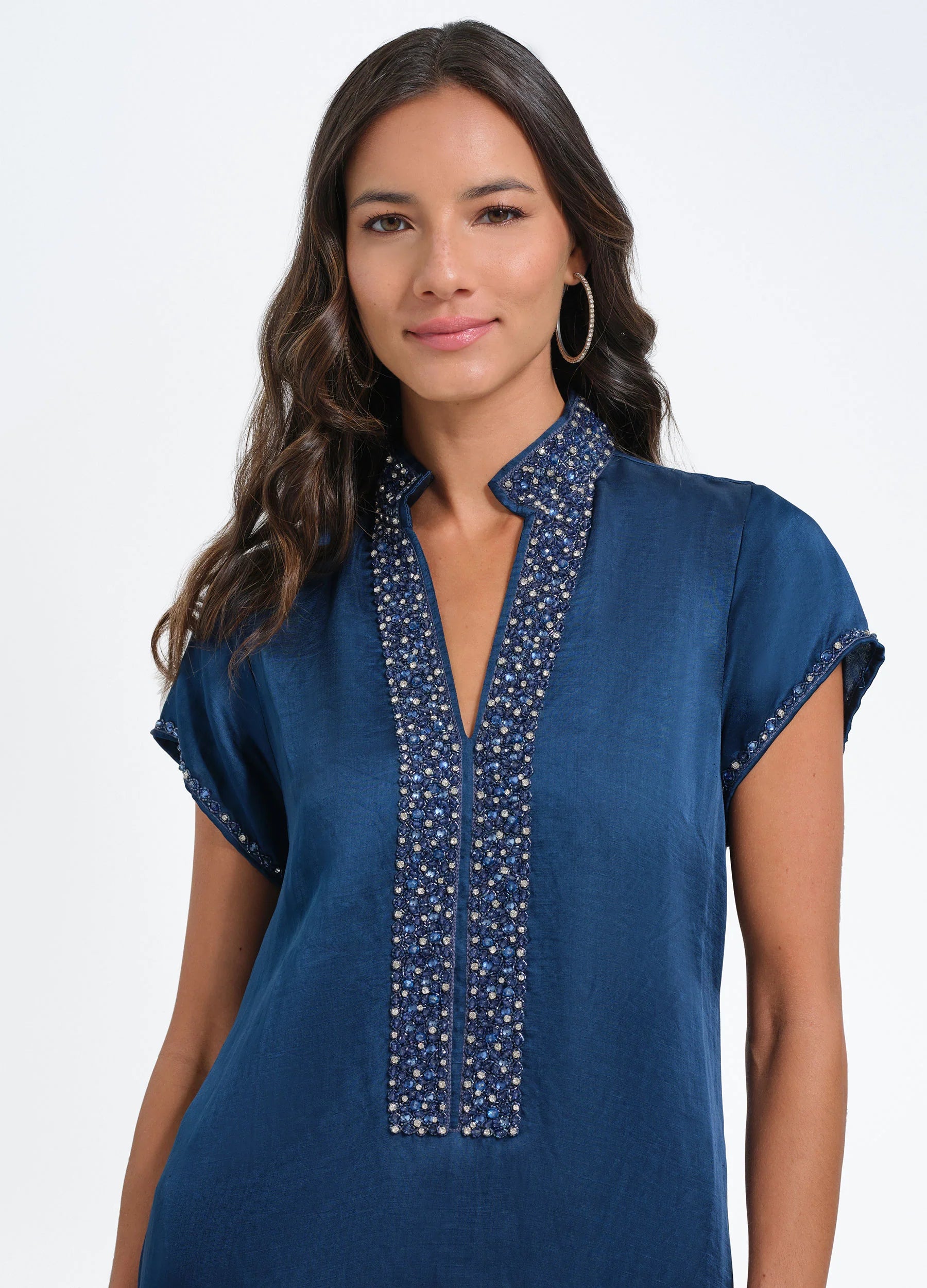 Meg 54" Cap Sleeve Caftan