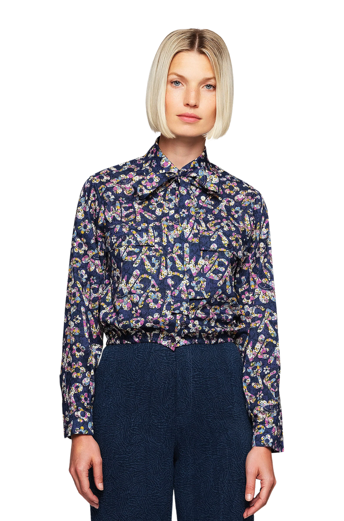 Mirto-blue-cotton-shirt-flower-power-tie