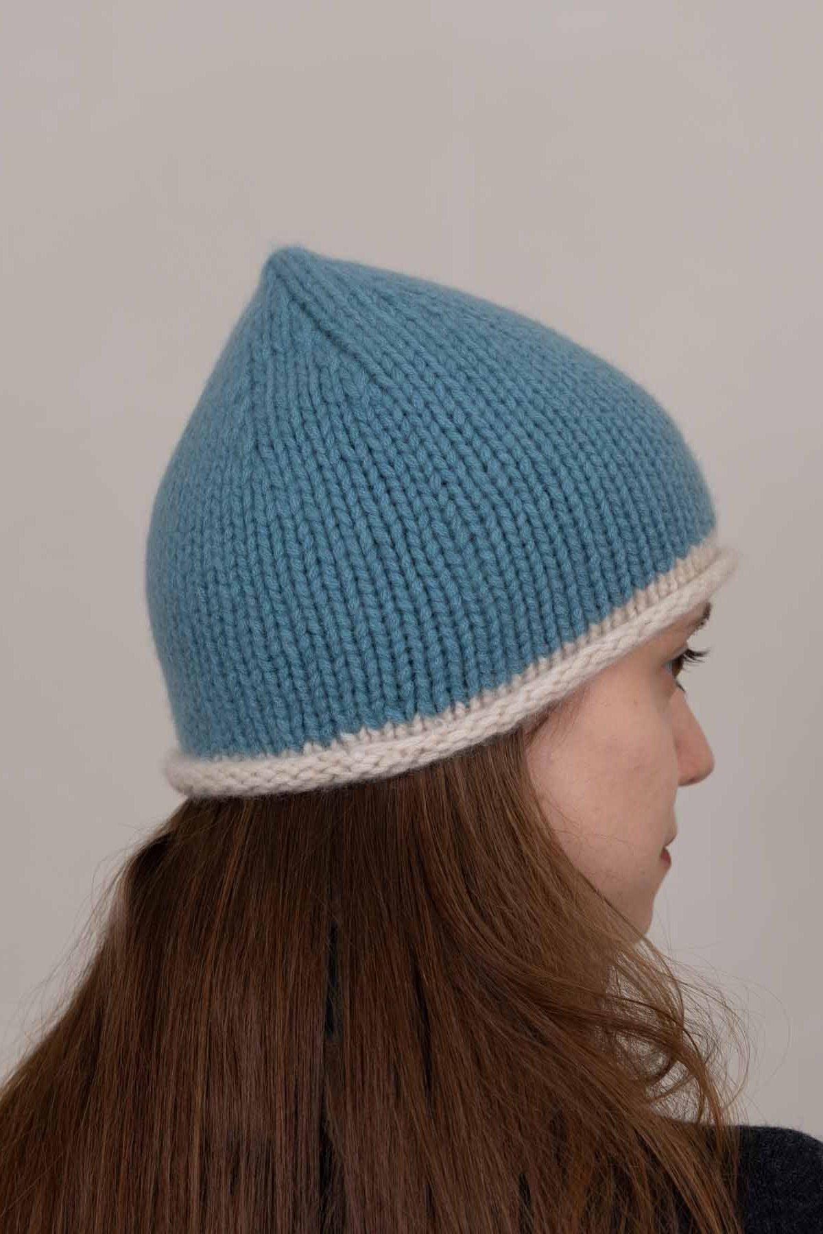 Cottage Hand-Knitted Rolled Edge Beanie