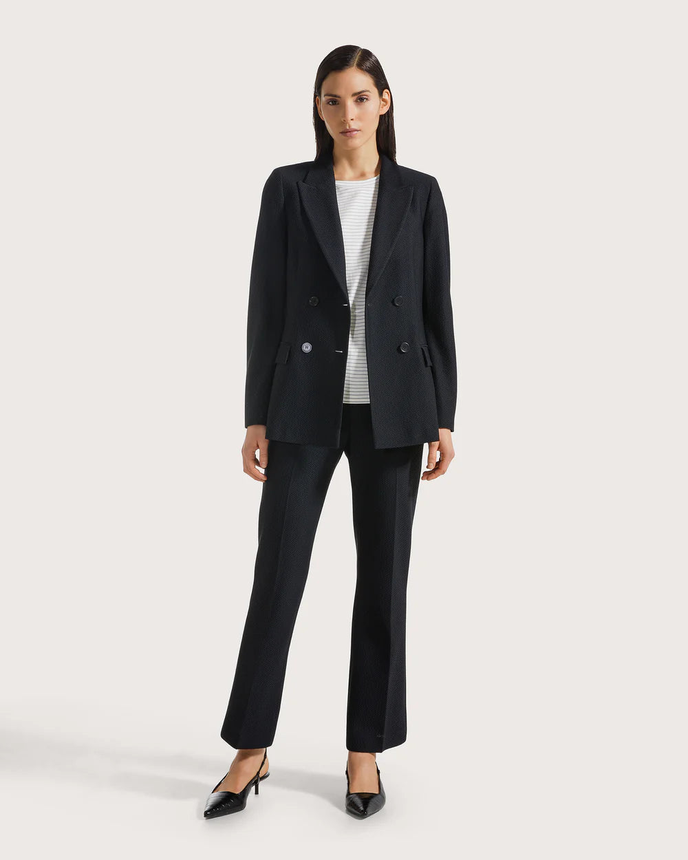 Slim-fit ankle-length pants