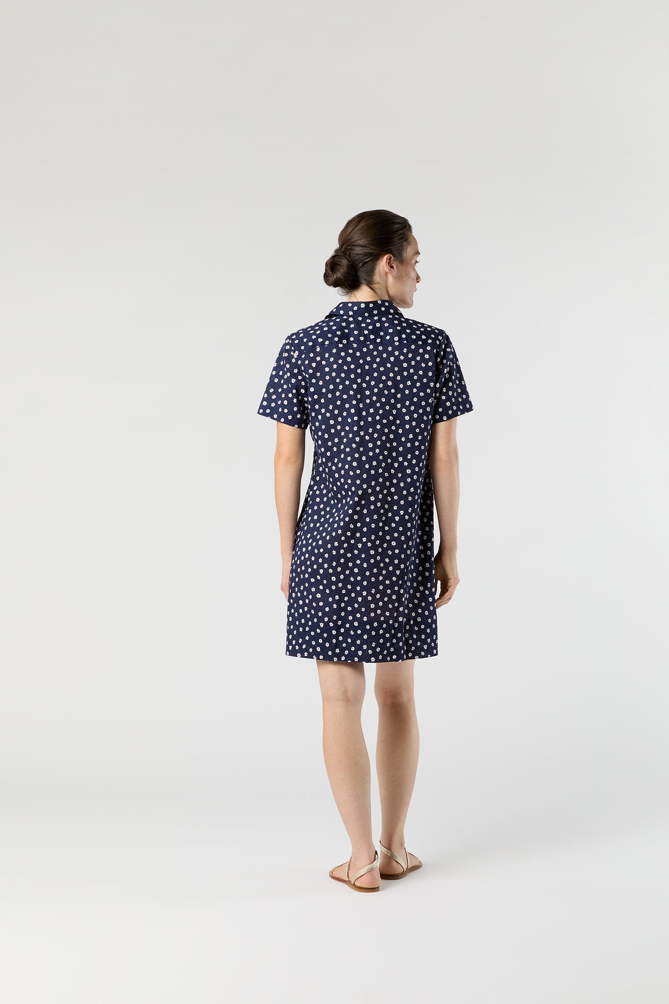 Short-Sleeved Popover Dress