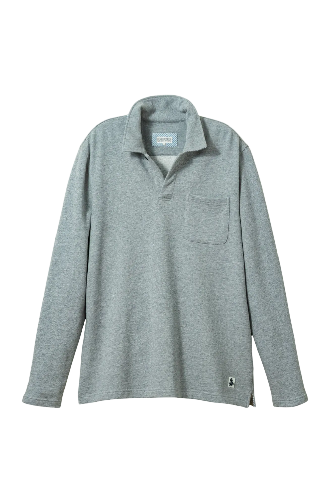 Acadia Polo in Athletic Heather Loopback Terry
