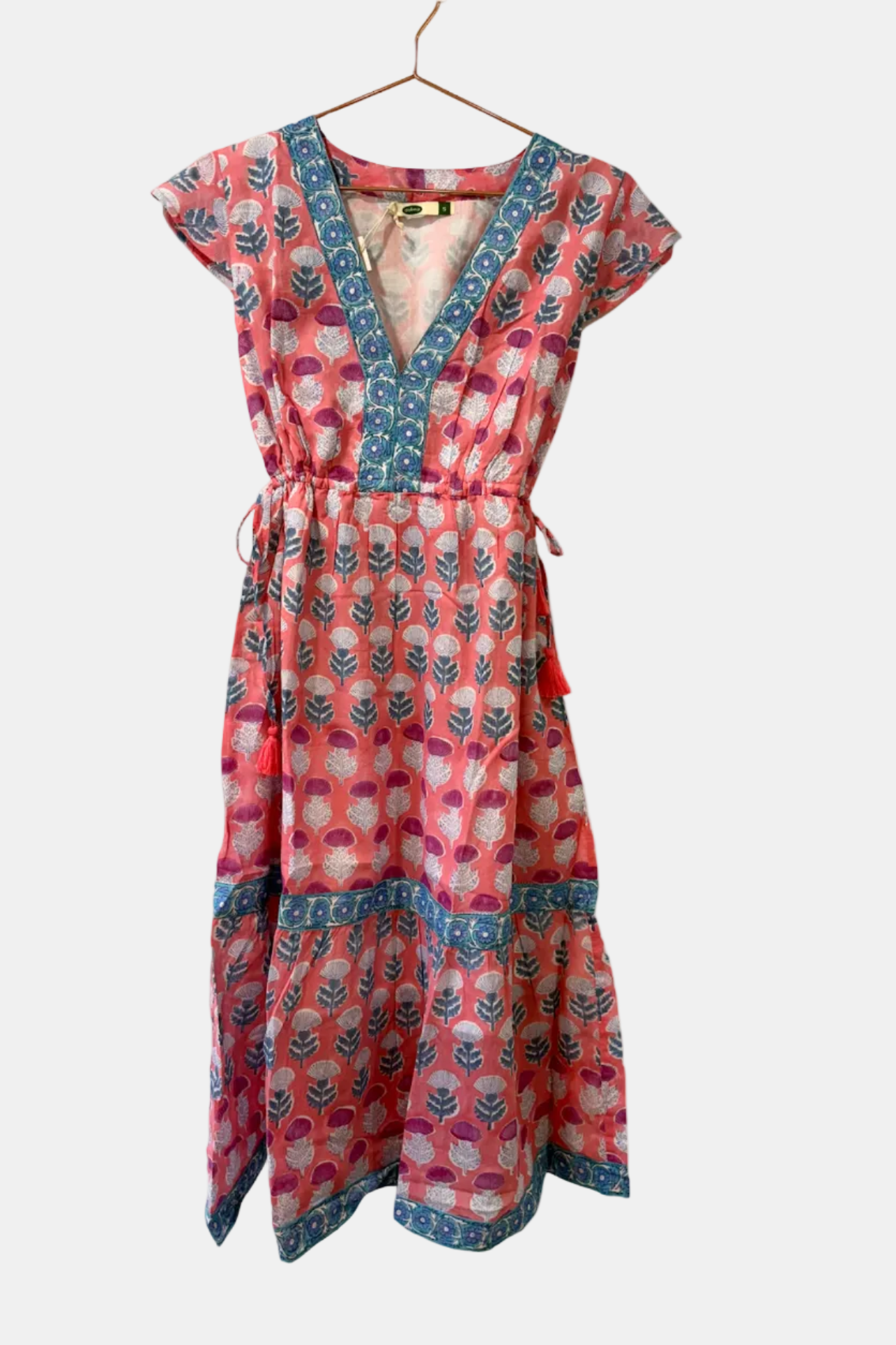 Side Tie Tassel Dress