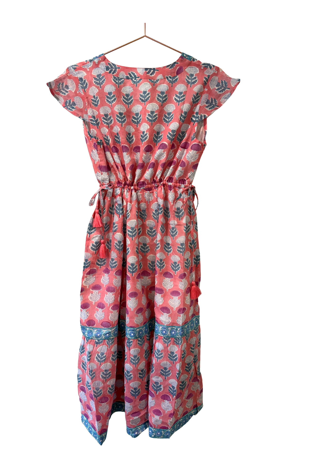 Side Tie Tassel Dress