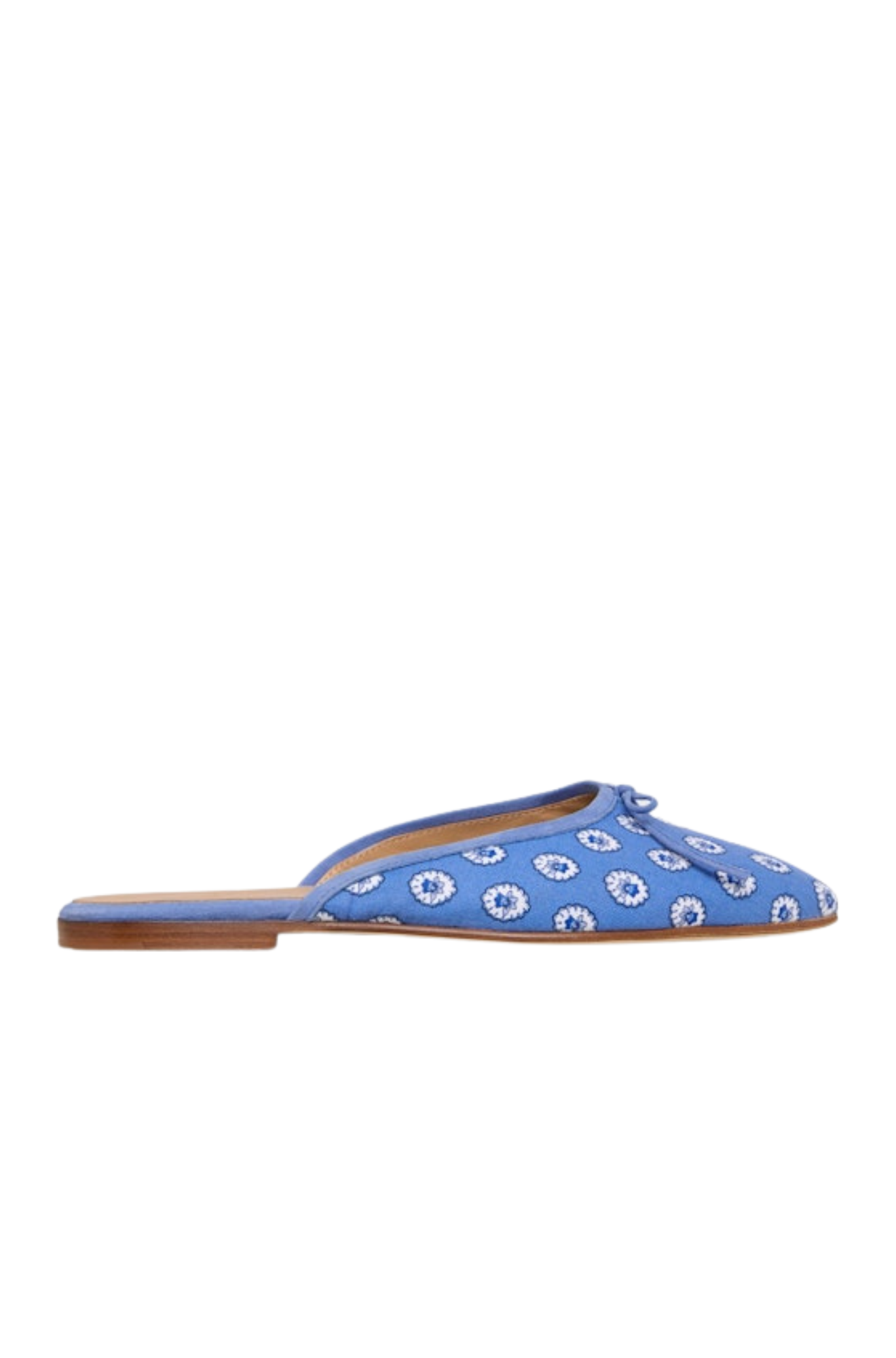 Joy Mule in Blue Provencal Rustic Poplin