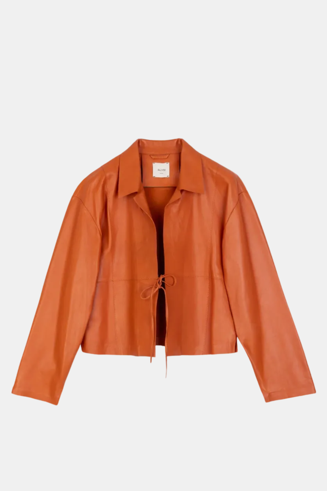 Orange jacket on a white background