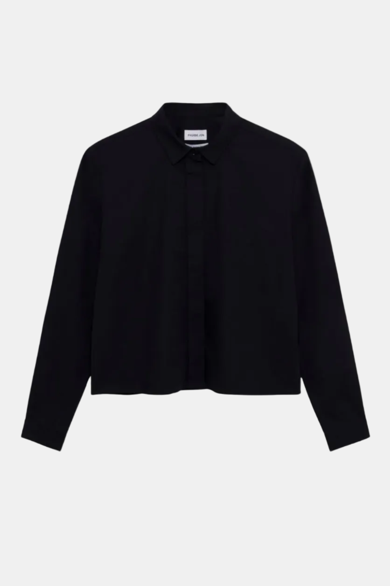 Black blouse on a white background