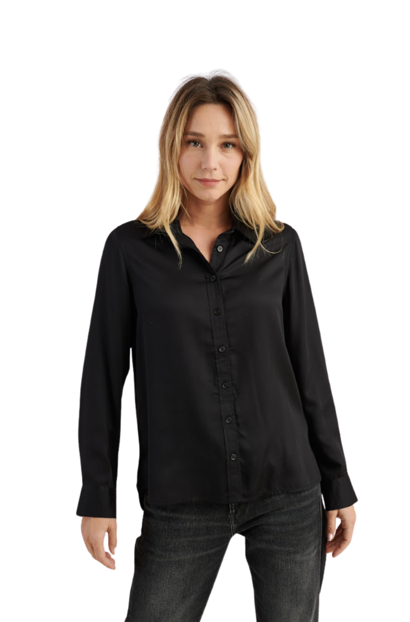 Fran Satin Long Sleeve