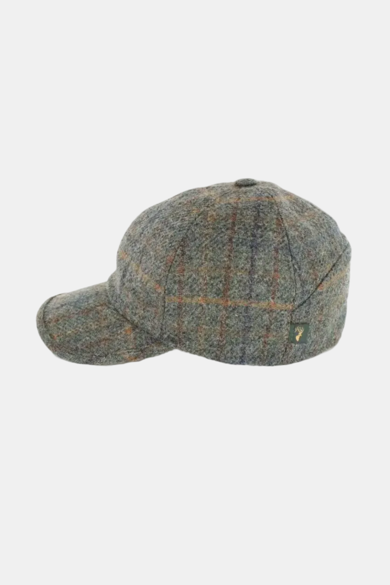 Checkered cap on a white background