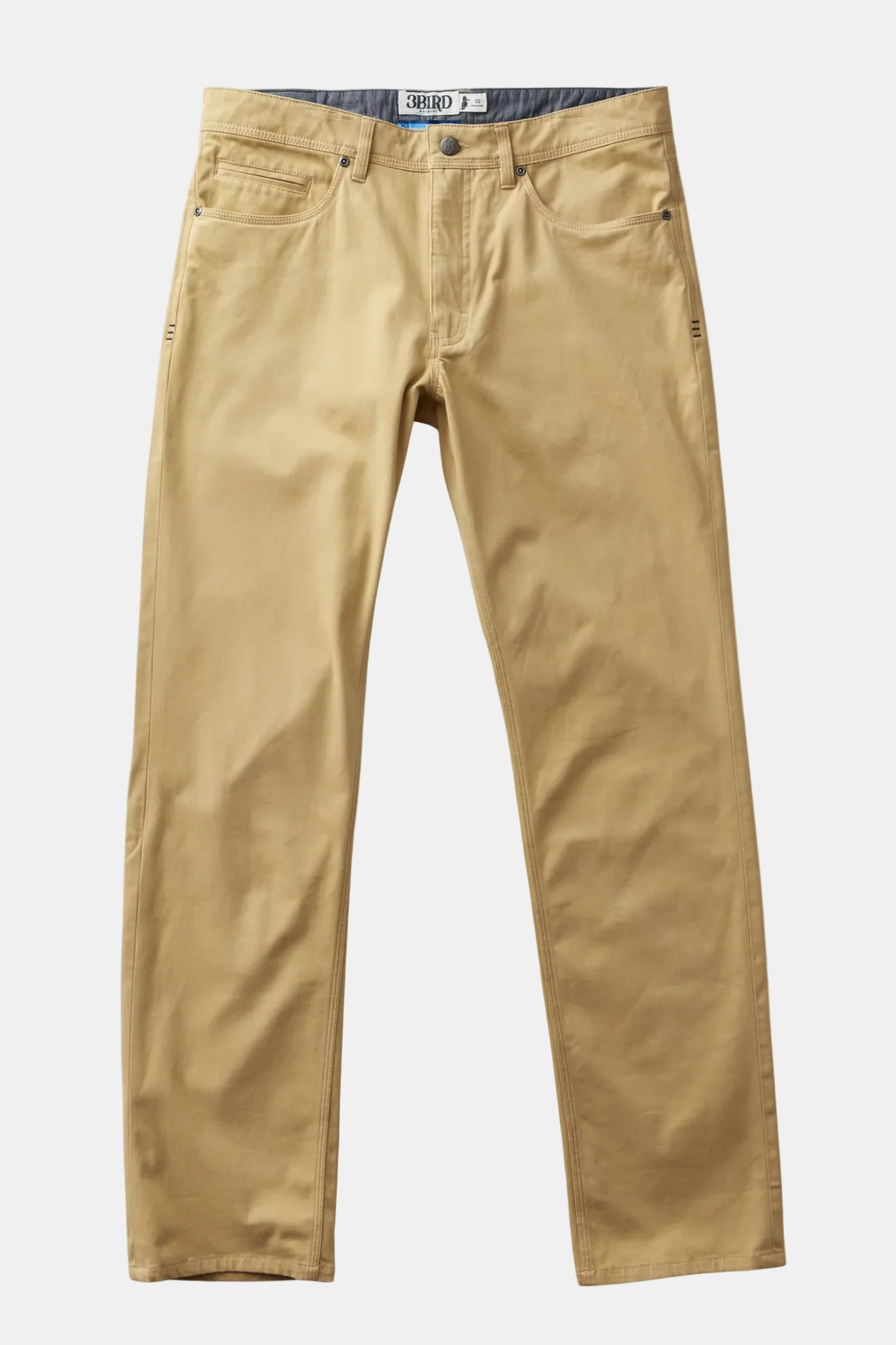 Beige pants on a white background