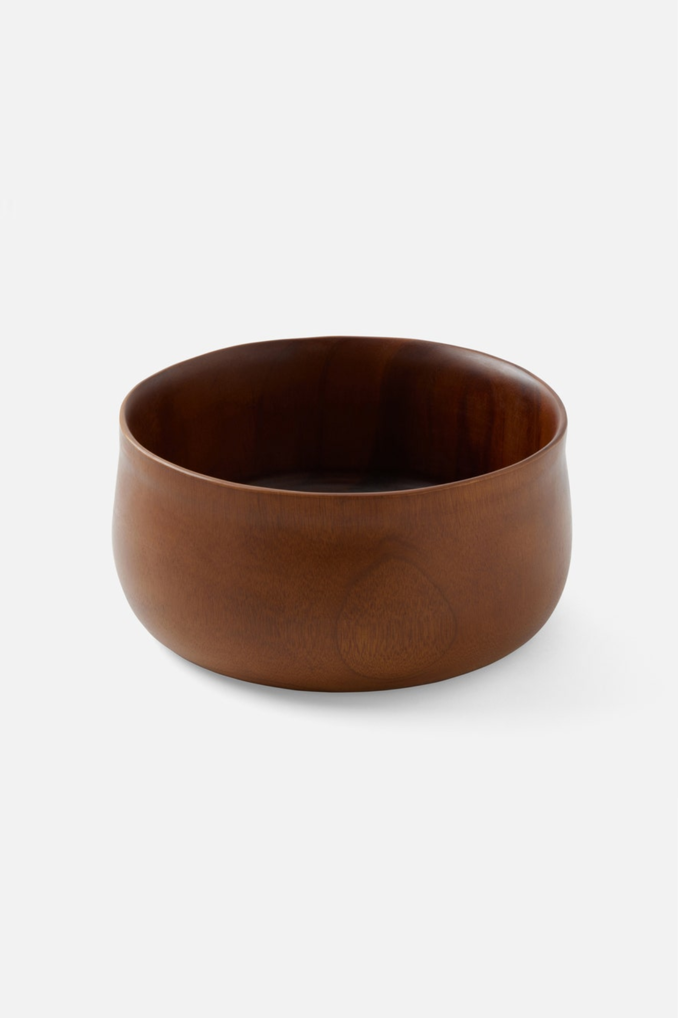Brown ceramic bowl on a white background