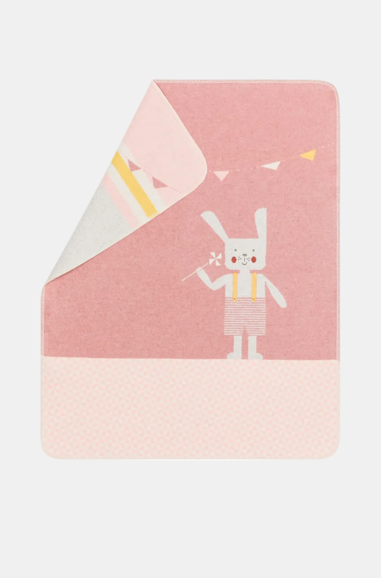 Pink and beige notebook with a cartoon character on a white background