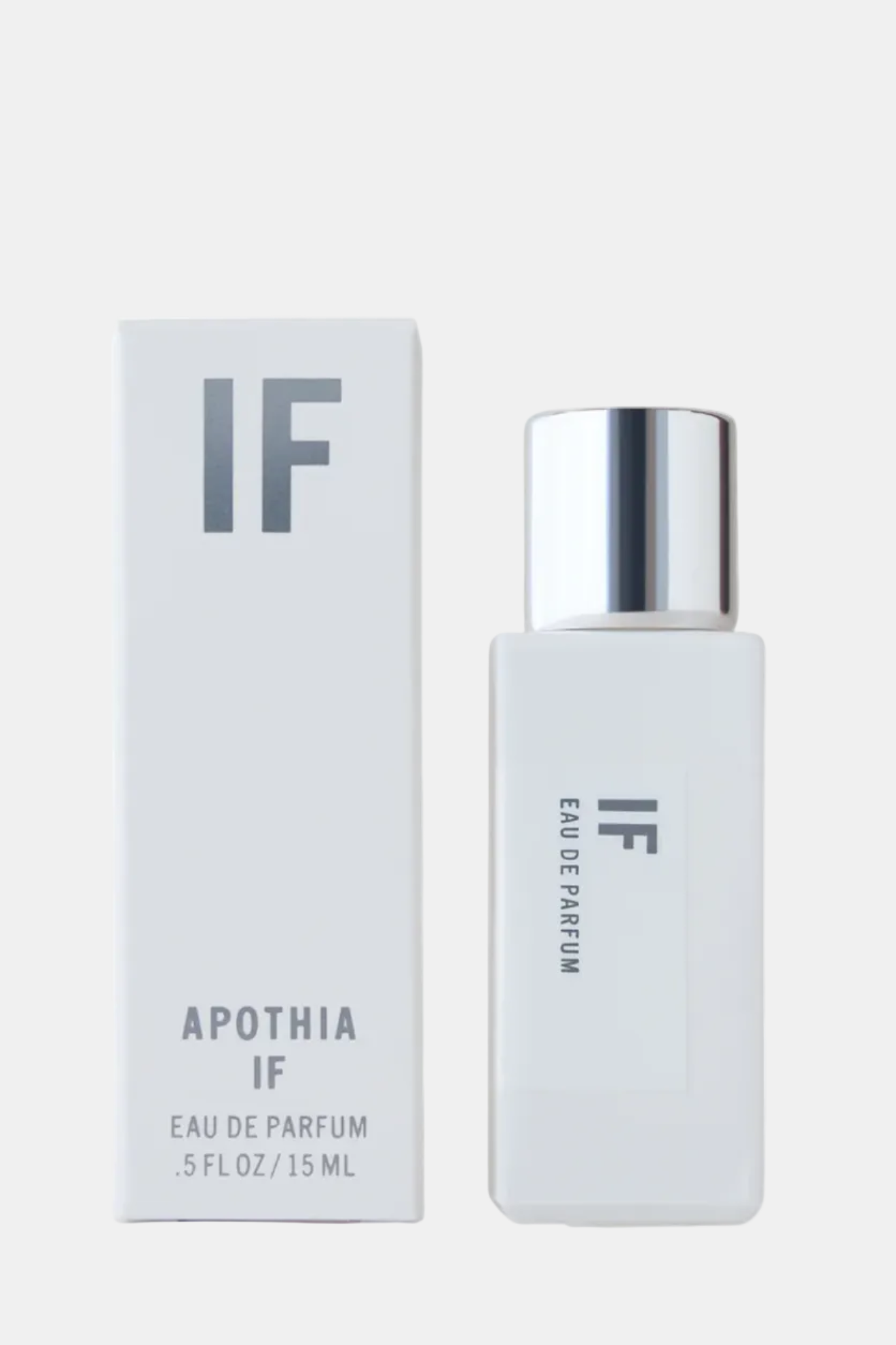 Apothia IF Eau de Parfum bottle and packaging on a white background