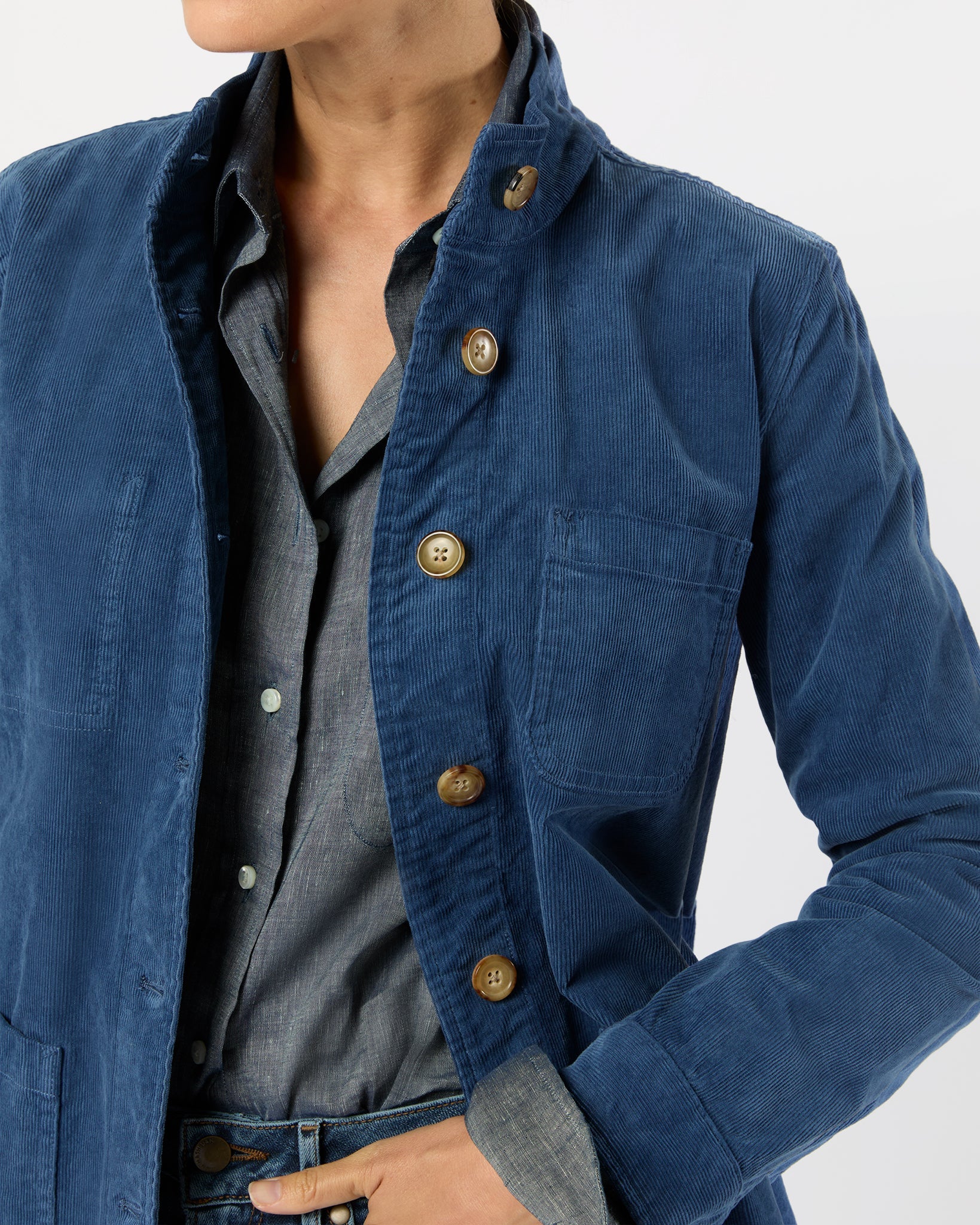 ann-mashburn-Chore-Jacket-Dutch-Blue-Stretch-Cord