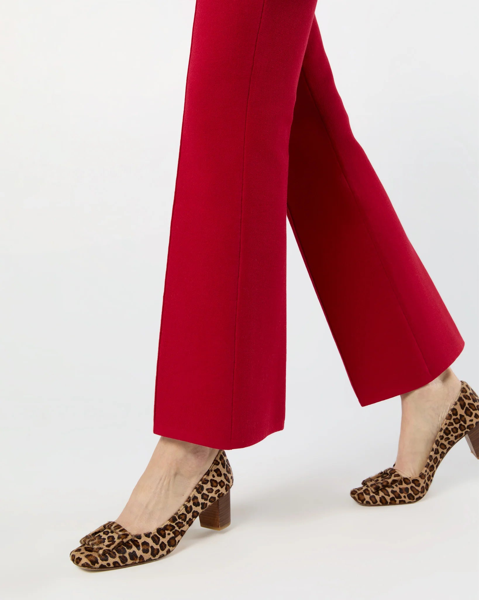 ann-mashburn-Lara-Knit-Flare-Cropped-Pant-red