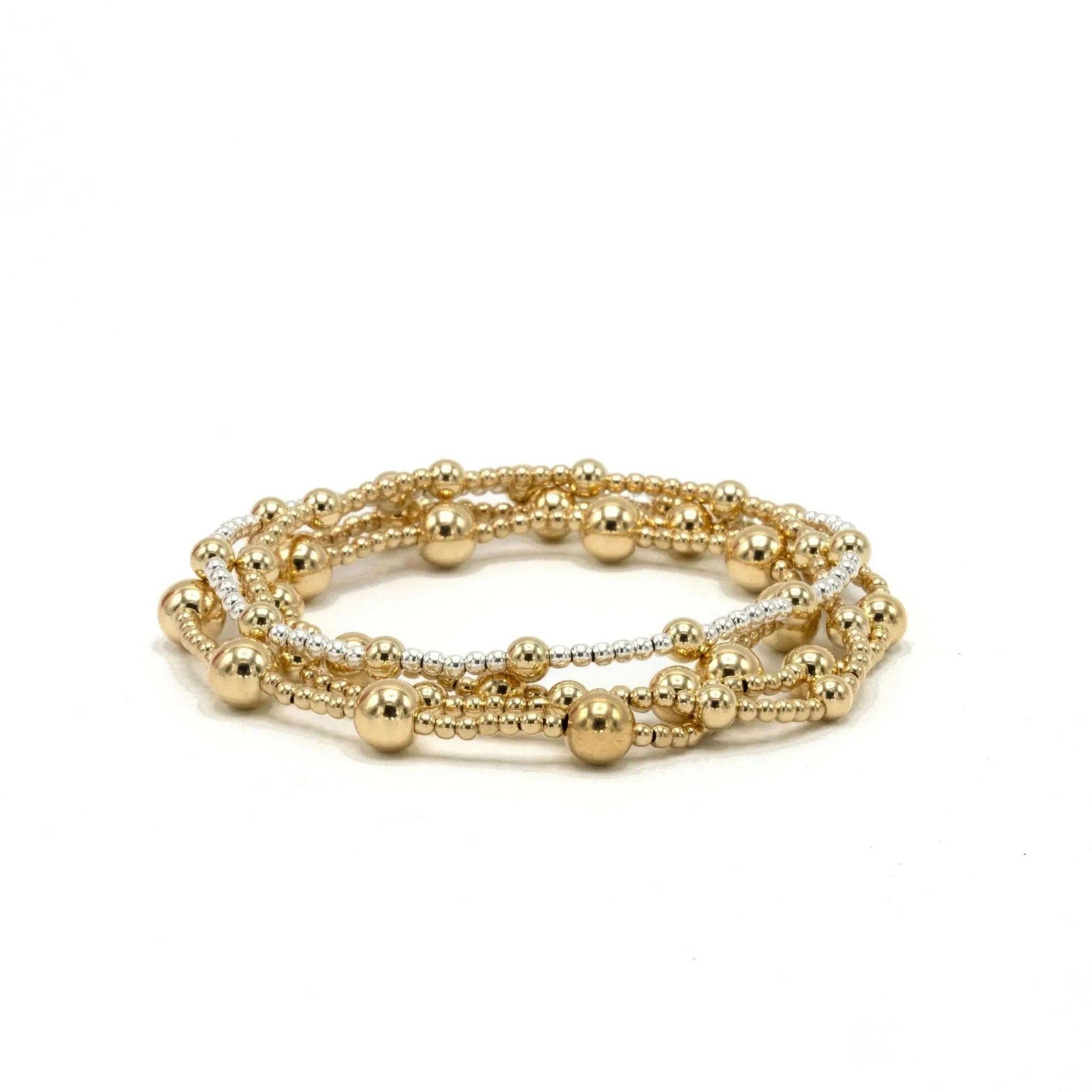 Malibu 2x4 14k Gold filled Beaded Bracelet