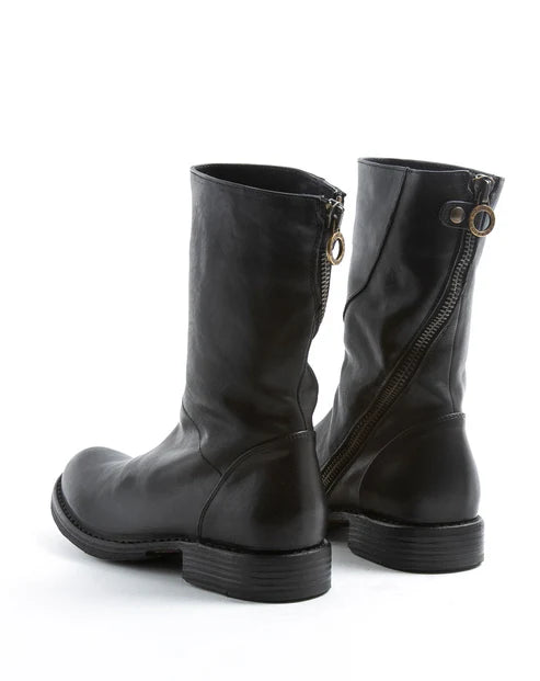 EZEE Black Leather Boots