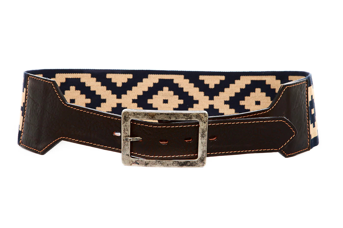Woven Pampa Belt w/ Leather Cinch