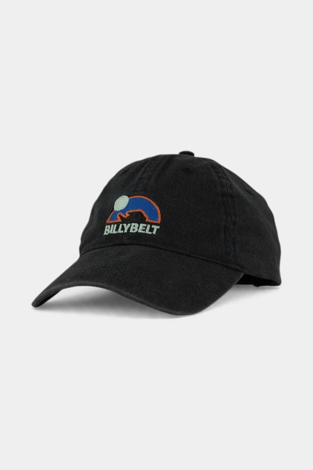 The Copper Shed anthracite 100% cotton cap with a faded effect and embroidered BILLYBELT logo on the front