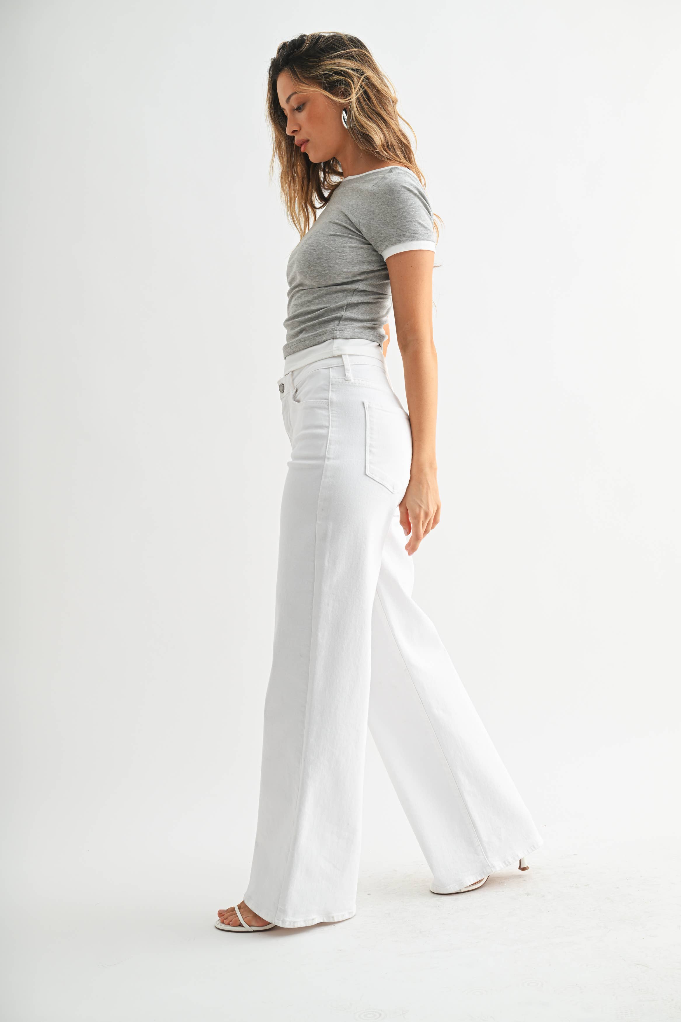 Stretchy Relaxed Wide Leg