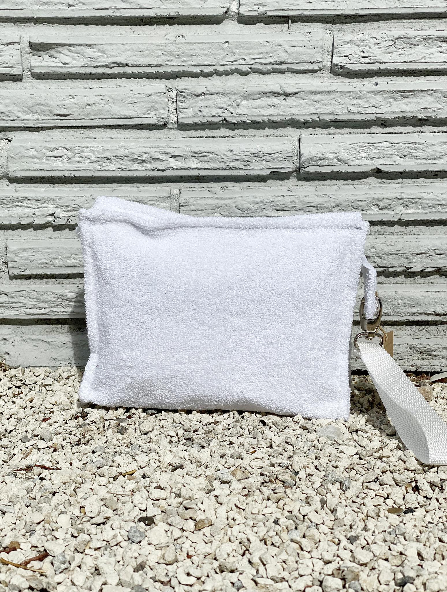 Small Terry Pouch Plastic Lined