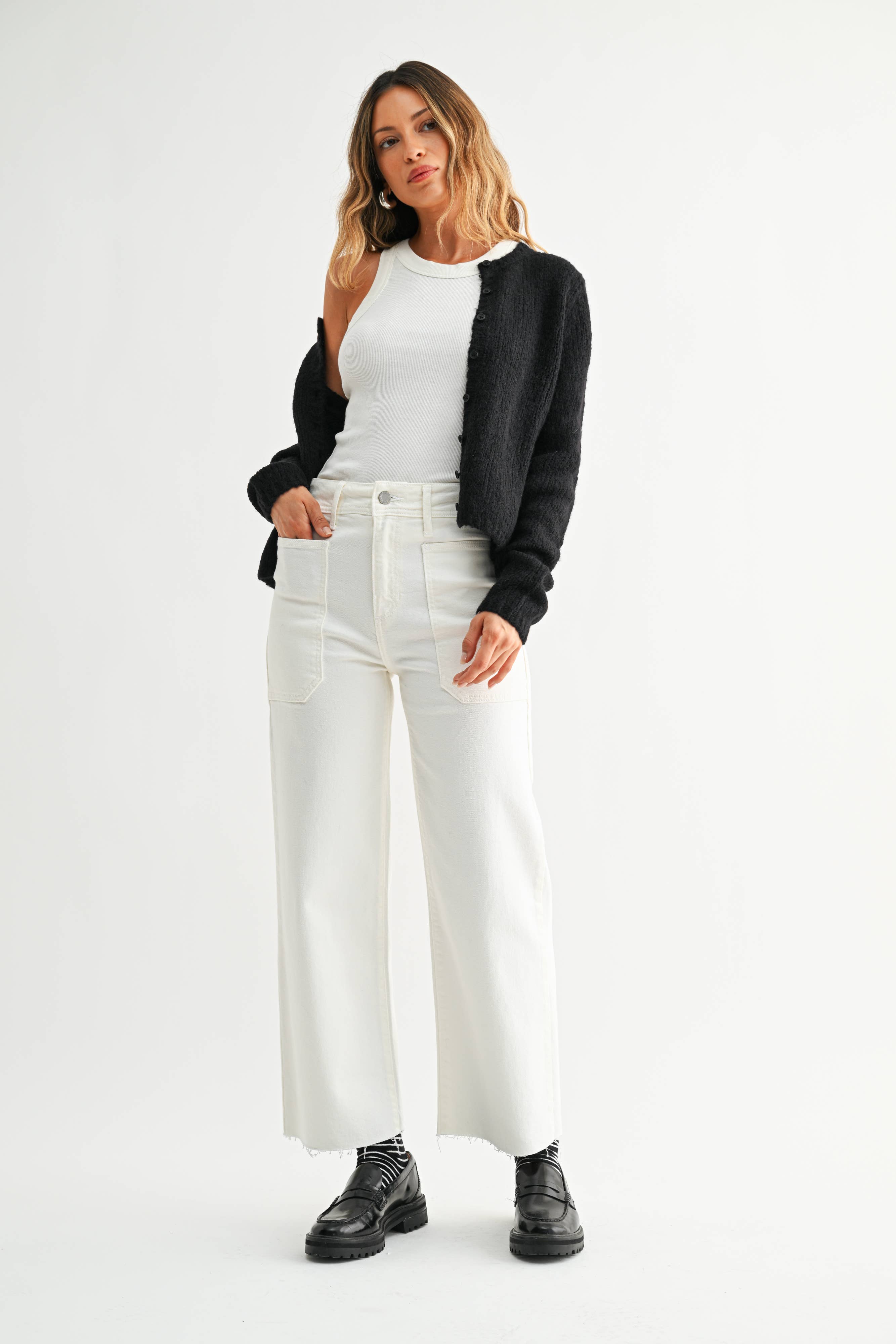 High Rise Utility Wide Leg
