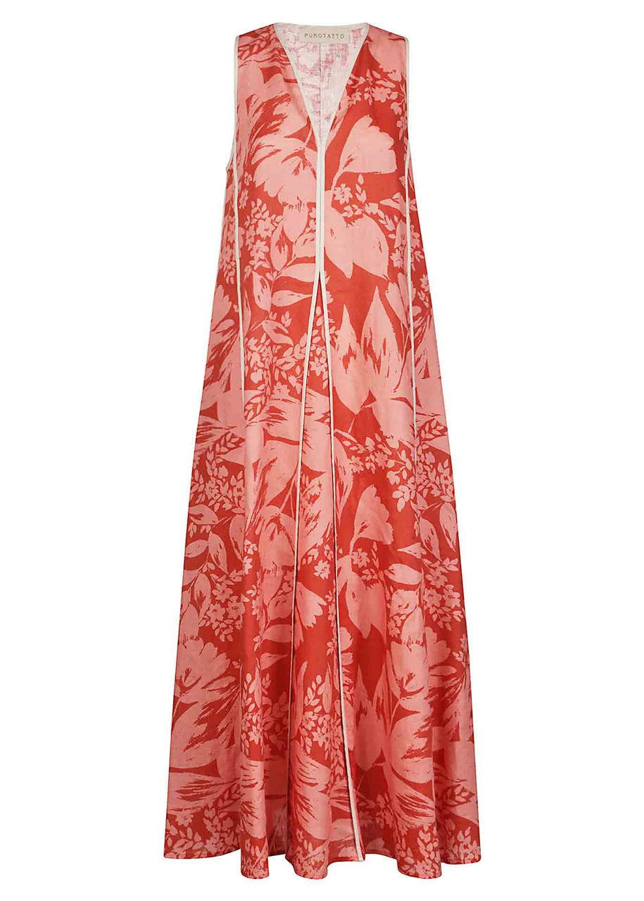 Purotatto Long Pink Dress