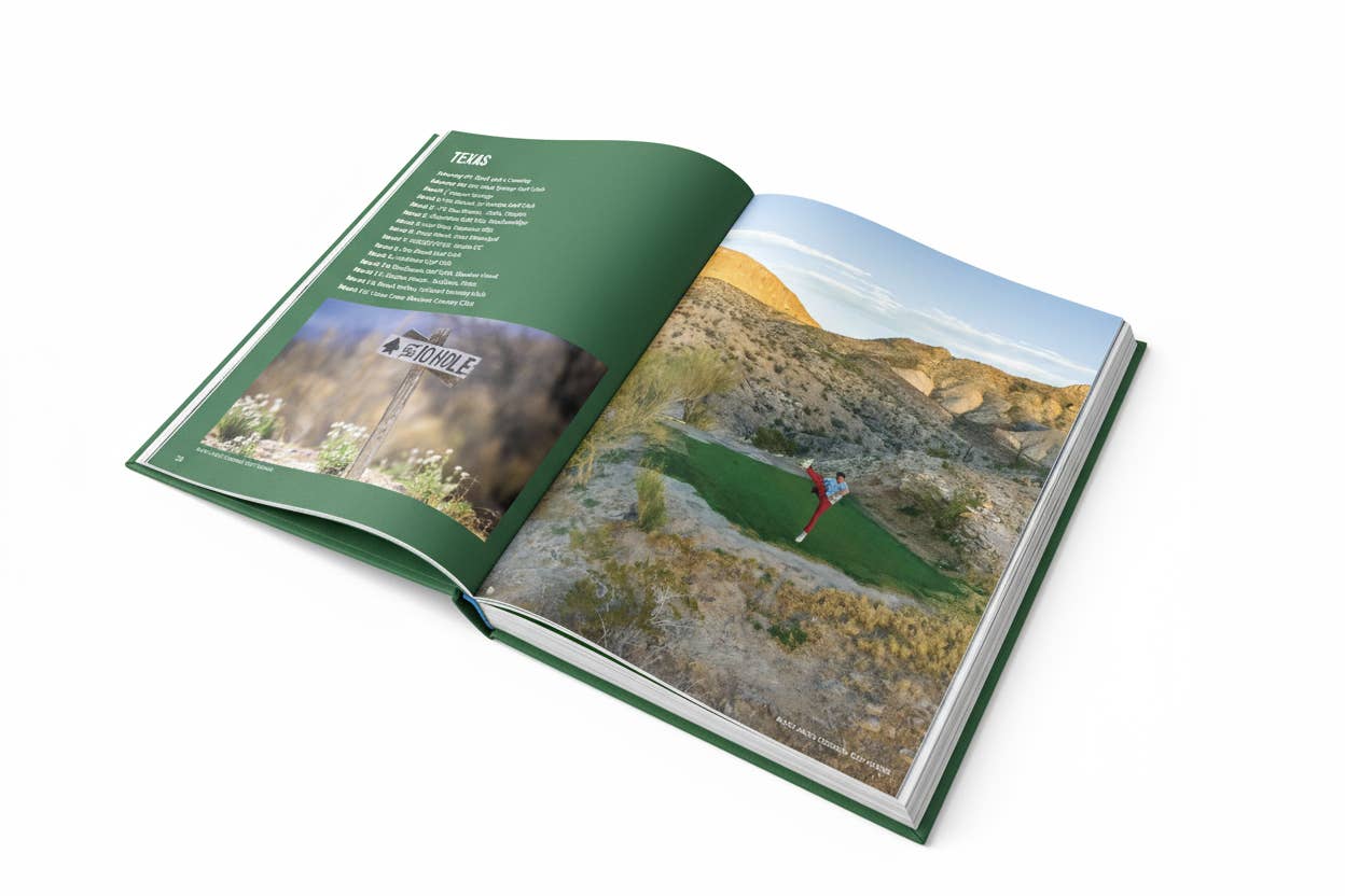 Golf Bum coffee table book by Johnny Vacay