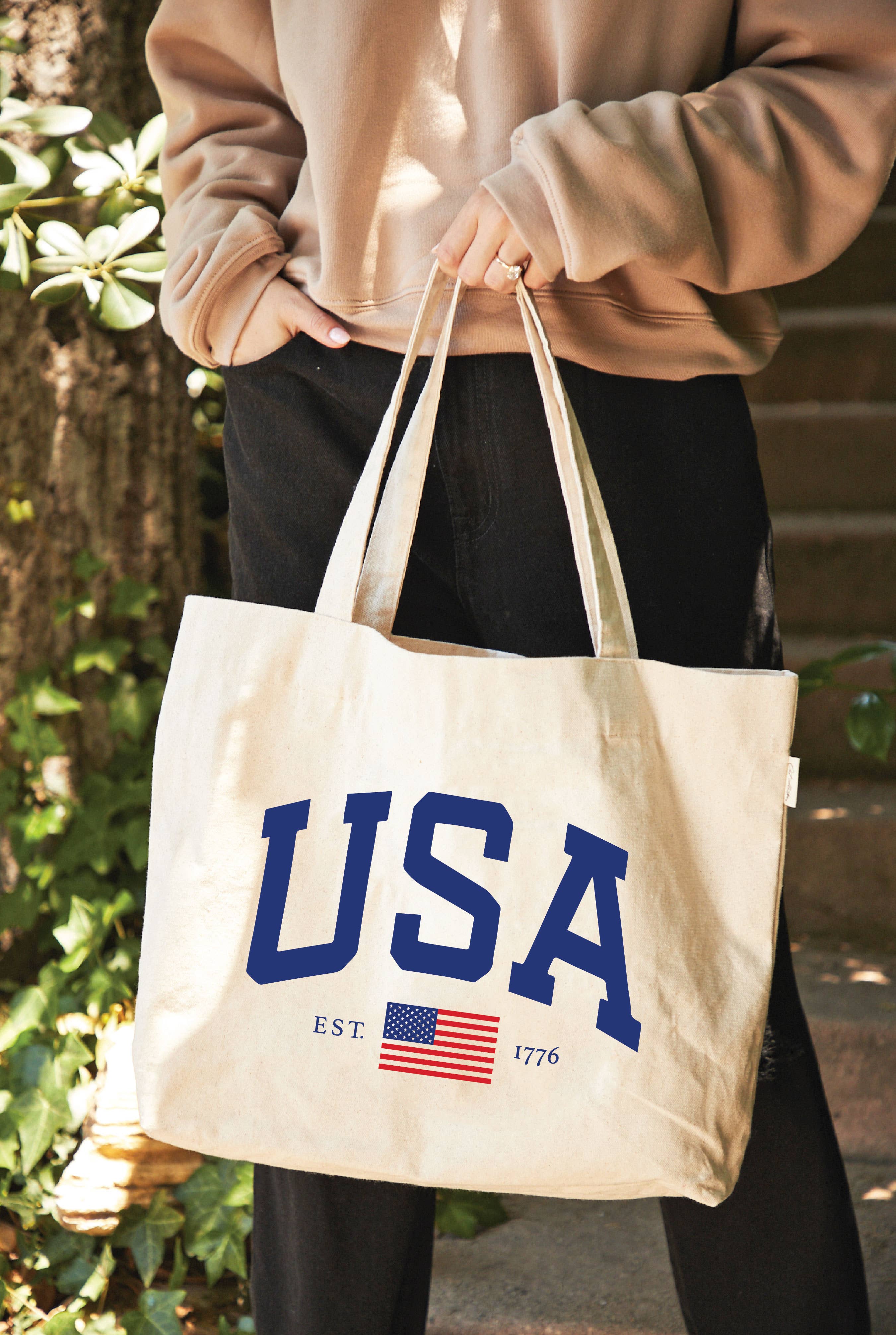 USA EST.1776 Canvas Tote Bag
