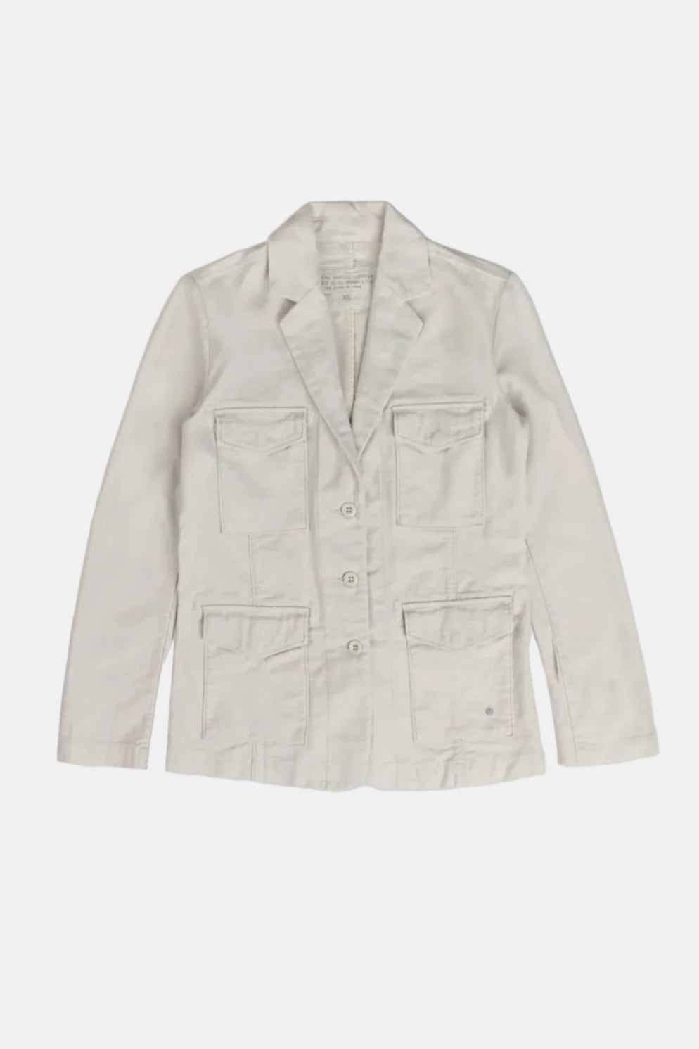 Beige blazer on a white background