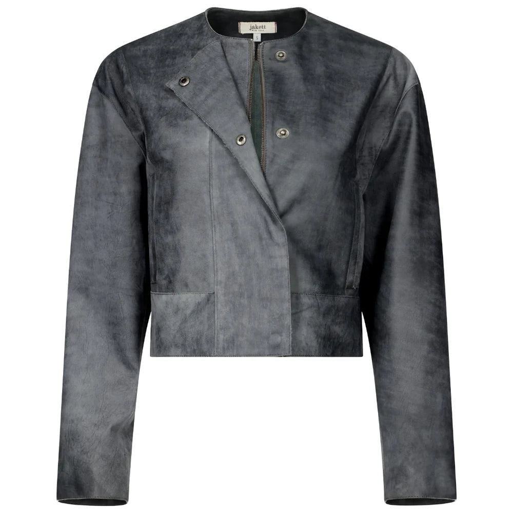Mia Distressed Leather Jacket
