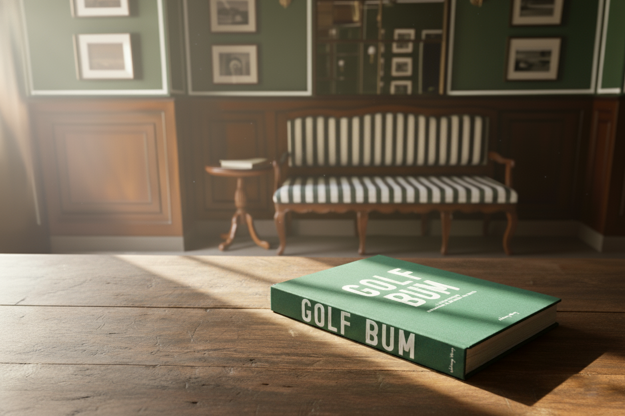 Golf Bum coffee table book by Johnny Vacay