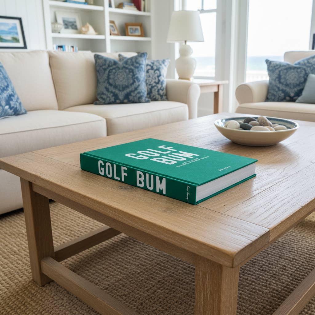 Golf Bum coffee table book by Johnny Vacay